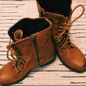 Steve Madden combat boots.